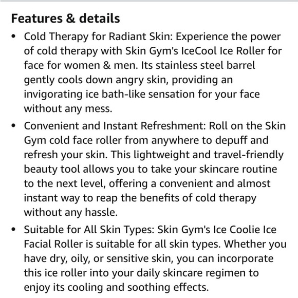Skin Gym IceCool Ice Roller Face Massager - Picture 5 of 7